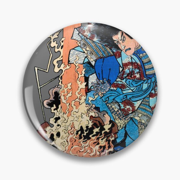 Item preview, SAMURAI FIGHTS ENEMY WITH THUNDERBOLT designed and sold by Madjack Tees Kiwi SuperStore.