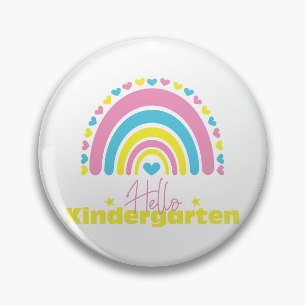 Item preview, Hello Kindergarten grade Rainbow, First day in School designed and sold by BlueDiamond-19.