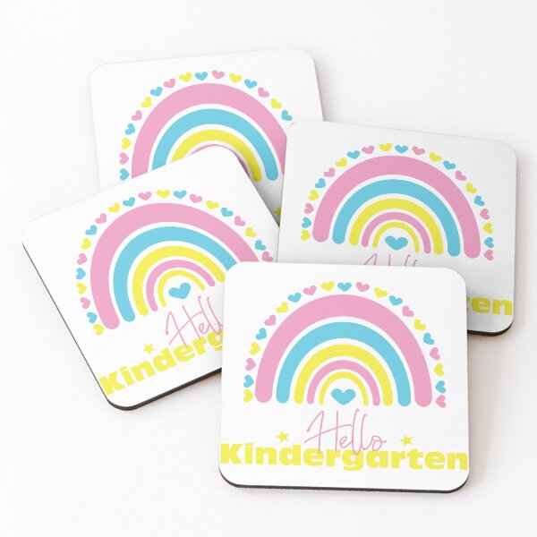 Item preview, Hello Kindergarten grade Rainbow, First day in School designed and sold by BlueDiamond-19.
