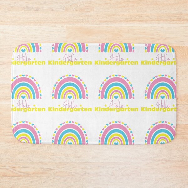 Item preview, Hello Kindergarten grade Rainbow, First day in School designed and sold by BlueDiamond-19.