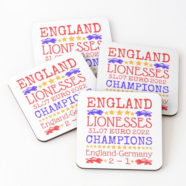 Item preview, Gold Champions 2022 England Lionesses Women's Football Design designed and sold by TrulyEpoque.