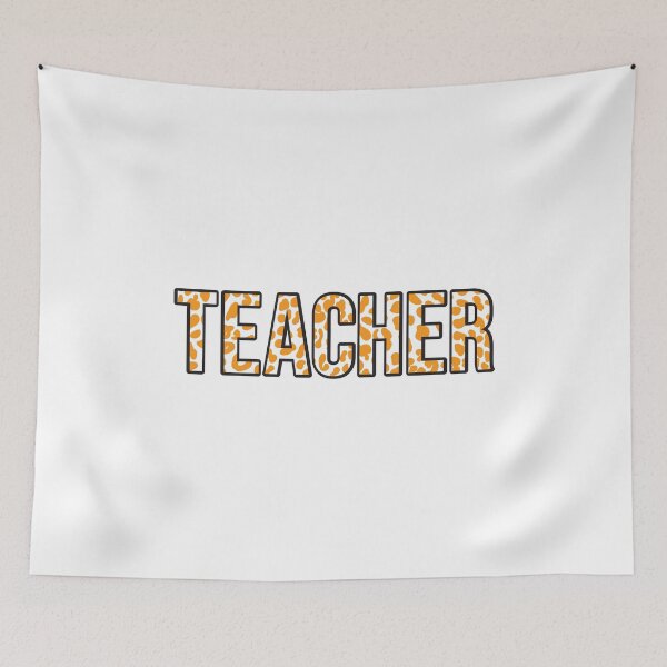 Item preview, Teacher leopard pattern designed and sold by Think4Prints.