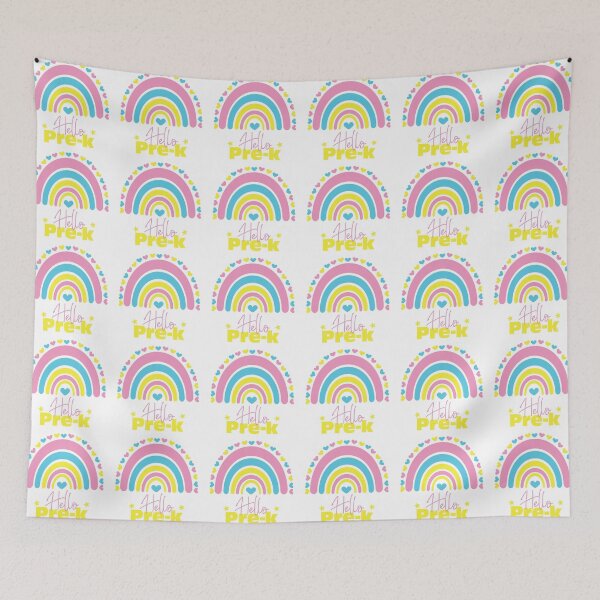 Item preview, Hello Pre-k Rainbow, First day in School designed and sold by BlueDiamond-19.