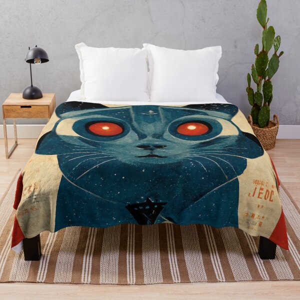 Item preview, Android-like Space Cat in Soviet Propaganda Style designed and sold by laika-et-al.