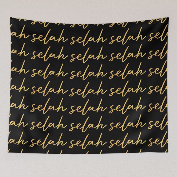 Item preview, Selah /ˈsiːlə,ˈsiːlɑː/ (gold) designed and sold by Julia Jane Creative.