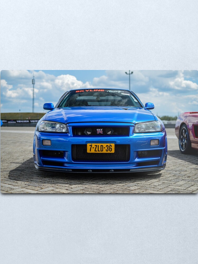 Nissan Gtr R34 Skyline V Spec 2 Metal Print By Dutchstylez