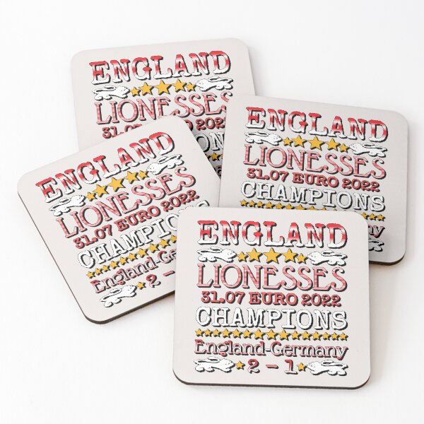Item preview, Champions 2022 England Lionesses Women's Football Fun Ombre Shadow Design designed and sold by TrulyEpoque.