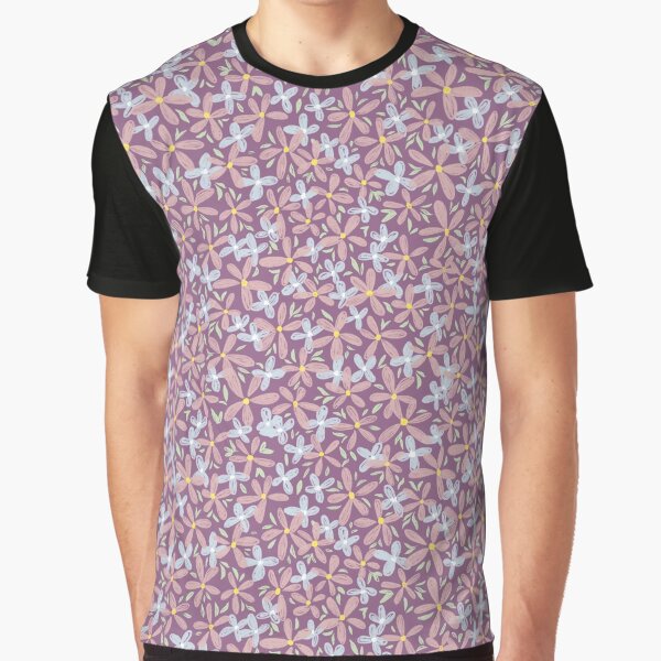 Copy of Copy of Little ditsy floral print - purple, blue, ice blue, green, yellow Graphic T-Shirt