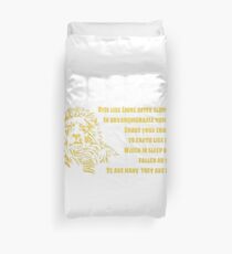 Rise Like Lion's Shelley Poem Duvet Cover