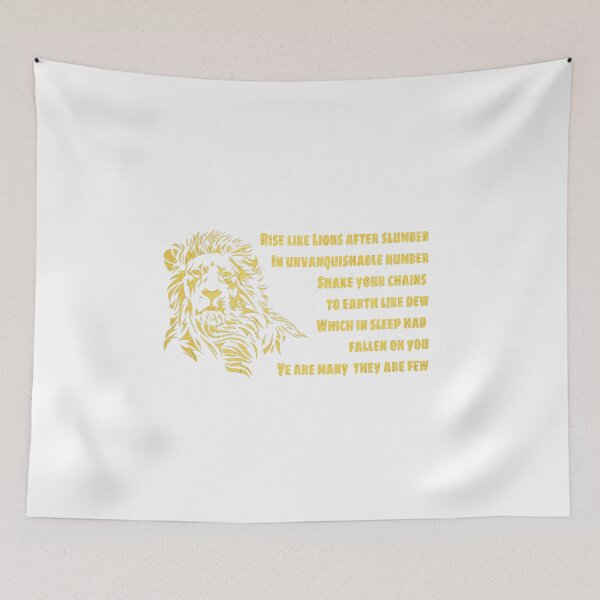 Item preview, Rise Like Lion's Shelley Poem designed and sold by RainbowRetro.