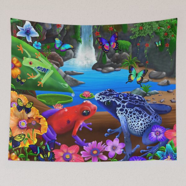 Item preview, Jungle Frogs designed and sold by GeraldNewtonArt.