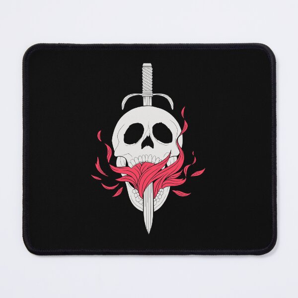 Item preview, White Skull and Flames designed and sold by Chris Kirkby.