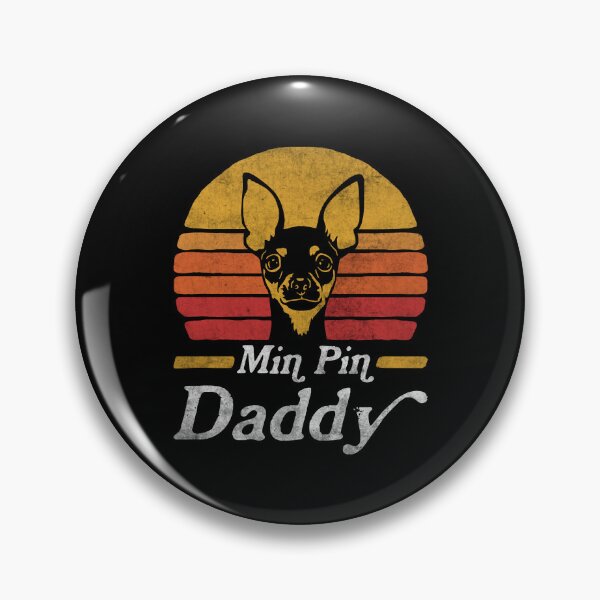 Item preview, Retro Vintage Miniature Pinscher Daddy designed and sold by More Cute Dogs.