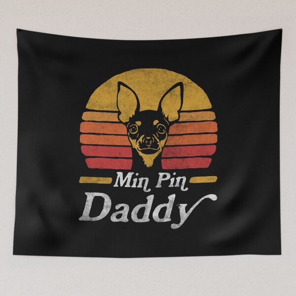 Item preview, Retro Vintage Miniature Pinscher Daddy designed and sold by More Cute Dogs.