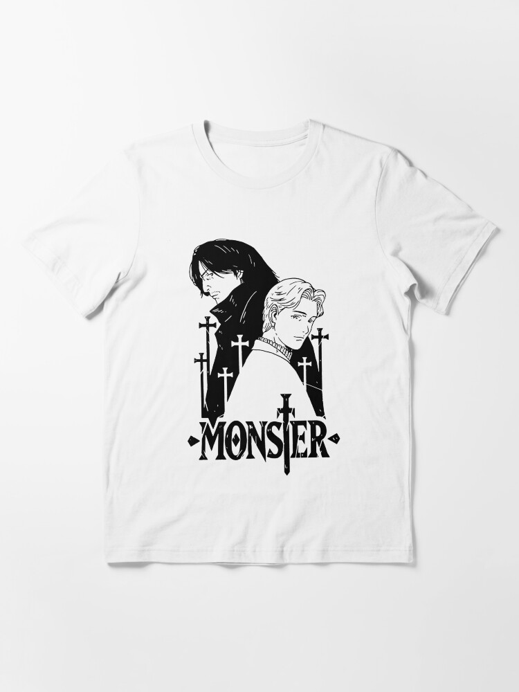 Monster Johan liebert T-shirt Kenzo Tenma naoki urasawa Black Shirt All  SIZES