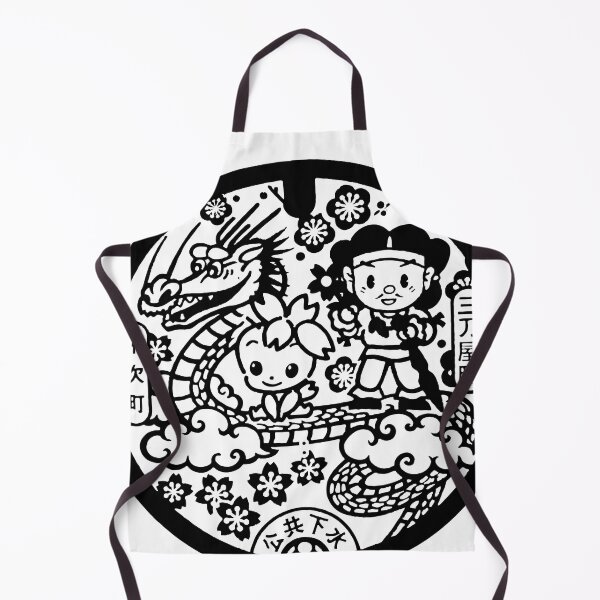 Item preview, Mythical dragon on manhole in Japan - Black designed and sold by mattraski.