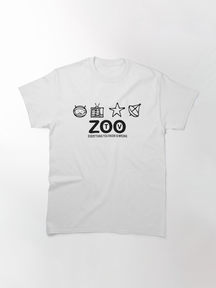Thumbnail 3 of 7, Classic T-Shirt, U2 - Zoo TV. designed and sold by NadiaShopUS.