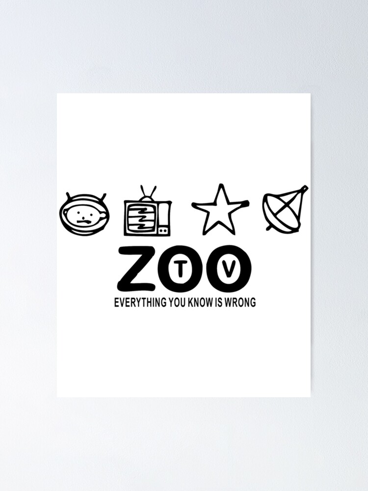 ZOO TV Tour/ユーツー/アートポスター U2 signed Zoo TV tour poster (1992-1993)