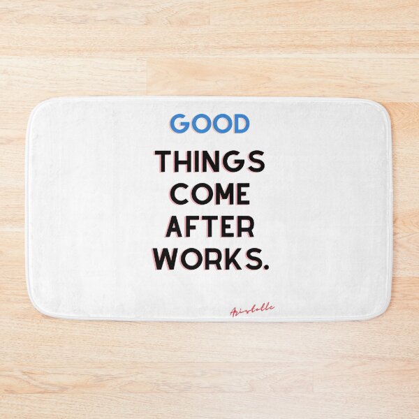 Item preview, Aristotle quote about work GOOD THINGS COME AFTER WORKS designed and sold by Calliope Cr ⭐⭐⭐⭐⭐.