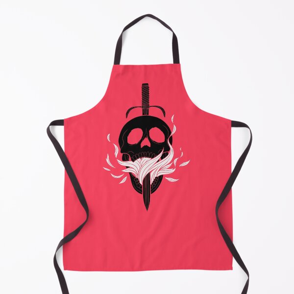 Item preview, Black and White Skull and Flames designed and sold by Chris Kirkby.