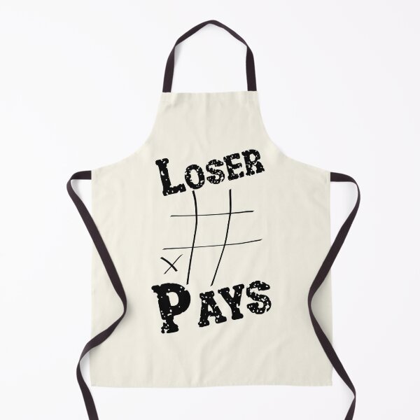 Item preview, Wordplay meme, Loser Payes Tic Tac Toe game black designed and sold by Hypnotees.