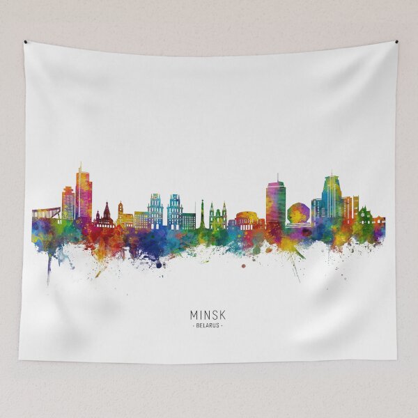 Item preview, Minsk Belarus Skyline designed and sold by ArtPrints.