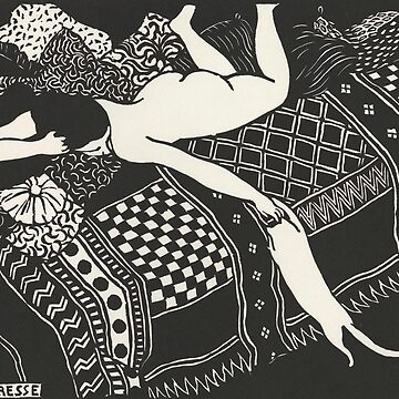 Artwork thumbnail, Felix Vallotton - La Paresse Nude Woman with Cat by Onodera