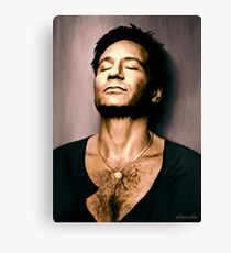 David Duchovny in oil colors Canvas Print