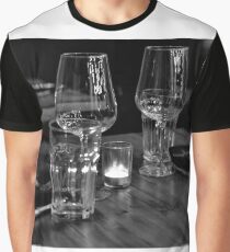 Dinner for 2 in B&W Graphic T-Shirt