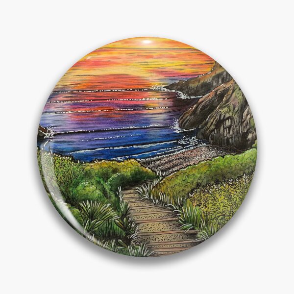 Item preview, Sunset at Brandy Cove (Gower Peninsula)  designed and sold by Karen Elaine Evans.