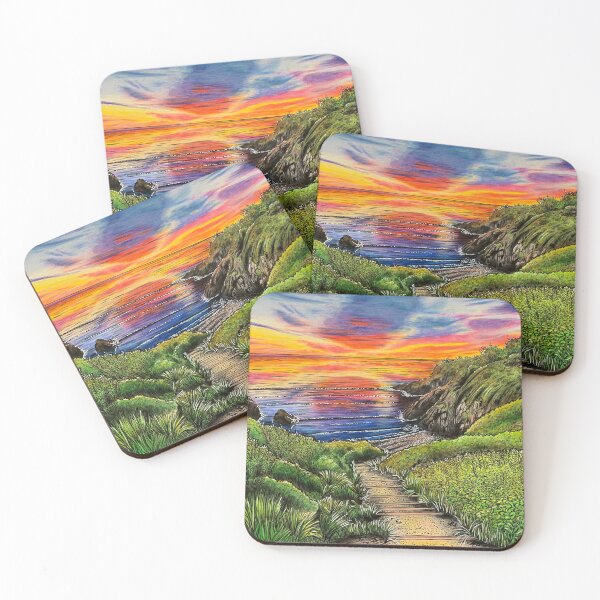 Item preview, Sunset at Brandy Cove (Gower Peninsula)  designed and sold by Karen Elaine Evans.