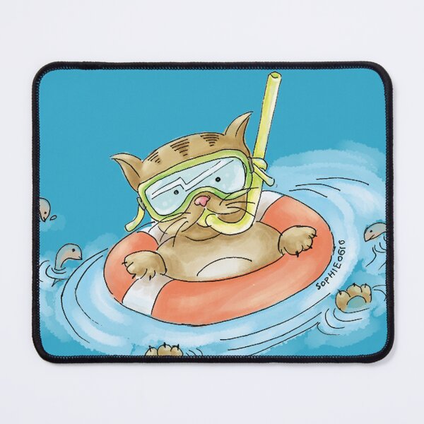 Item preview, Swimming Cat designed and sold by SophieAndrikou.