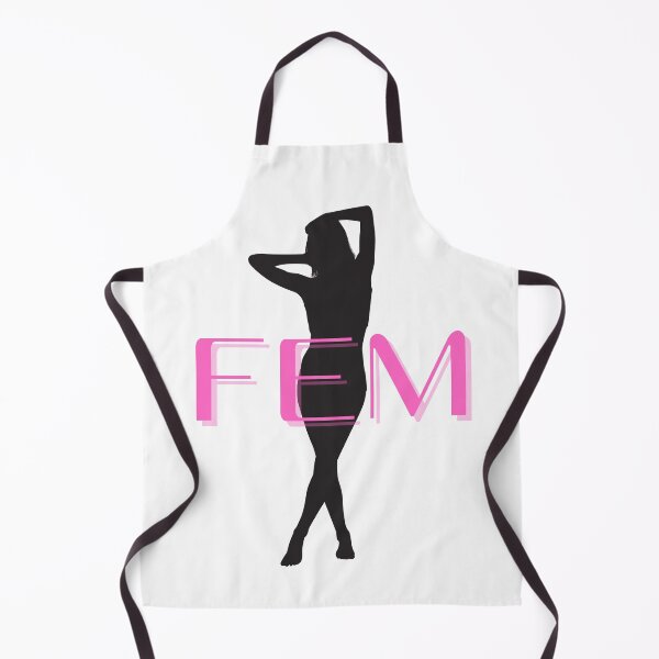 Item preview, Fem Silhouette Sissy girl pink and dark grey designed and sold by SISSY4SISSIES.