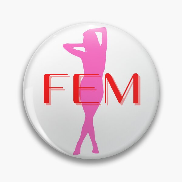 Item preview, Fem Silhouette Sissy girl pink and red designed and sold by SISSY4SISSIES.