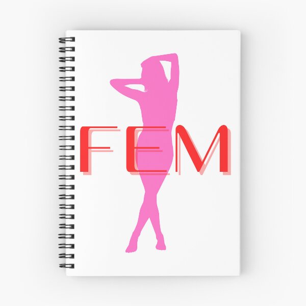 Item preview, Fem Silhouette Sissy girl pink and red designed and sold by SISSY4SISSIES.