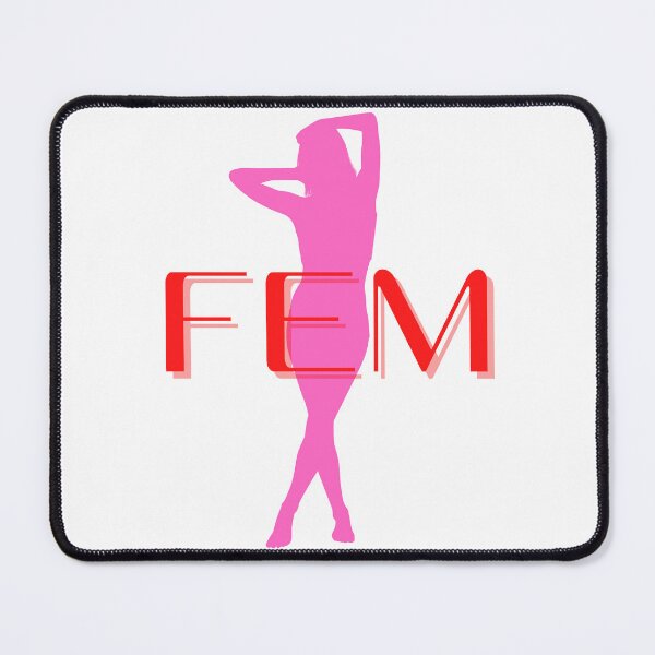 Item preview, Fem Silhouette Sissy girl pink and red designed and sold by SISSY4SISSIES.