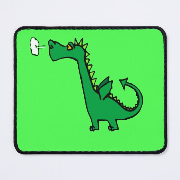 Item preview, Air breathing green dragon green pattern designed and sold by tetibright.