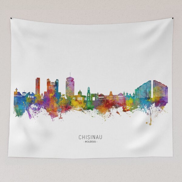 Item preview, Chisinau Moldova Skyline designed and sold by ArtPrints.