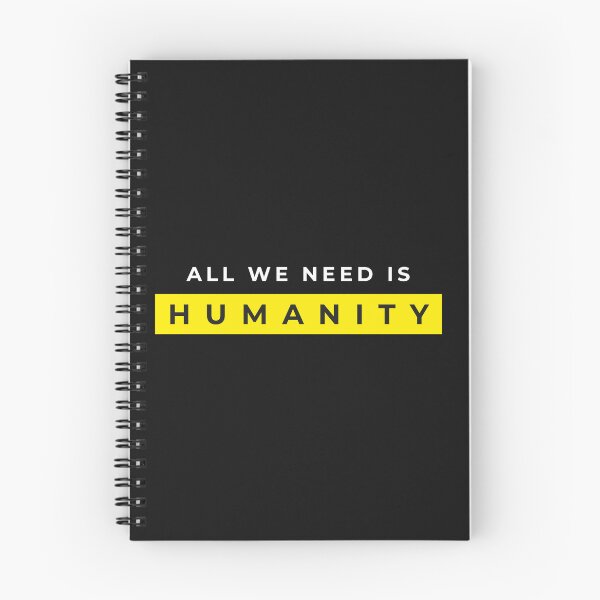 Item preview, All we need is Humanity black t-shirt desgin designed and sold by Minimalist Design.
