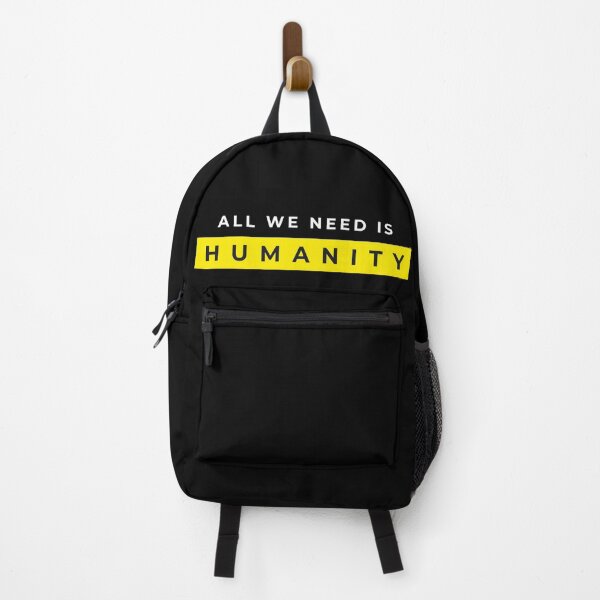 Item preview, All we need is Humanity black t-shirt desgin designed and sold by Minimalist 1.