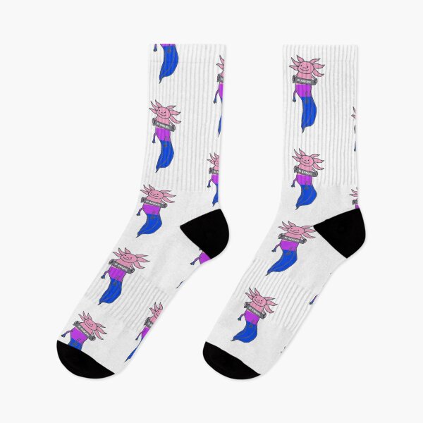 Item preview, Bi Flag Axolotl designed and sold by DrGin-and-Juice.