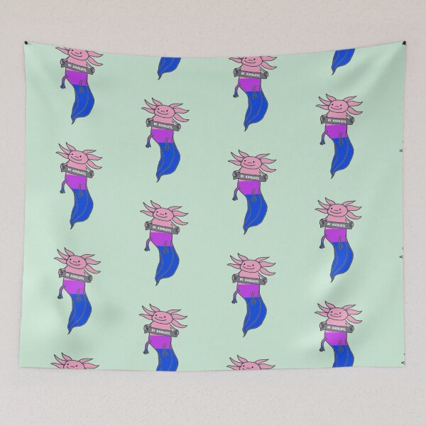 Item preview, Bi Flag Axolotl designed and sold by DrGin-and-Juice.