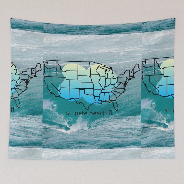 Item preview,   ST. PETE BEACH FL.OCEAN WAVES. designed and sold by marie1919.