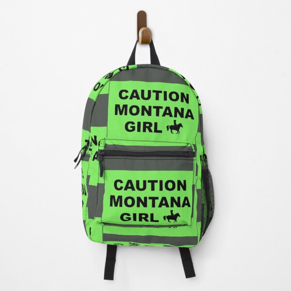 Item preview, CAUTION MONTANA GIRL sign designed and sold by lobodelnoir.