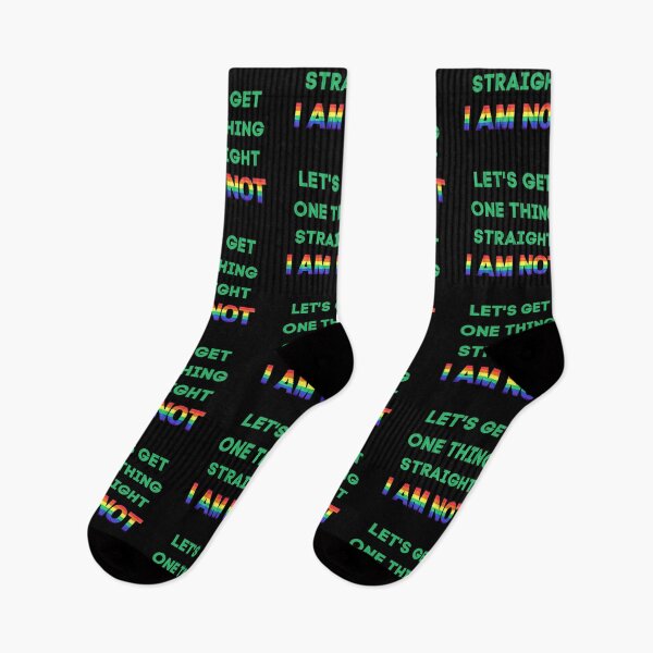 Item preview, Let's Get One Thing Straight I Am Not With Green Letters In Black designed and sold by LuckyKermit.