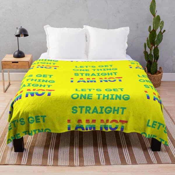 Item preview, Let's Get One Thing Straight I Am Not With Green Letters In Yellow designed and sold by LuckyKermit.