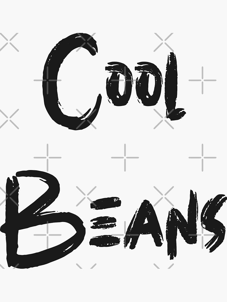 cool-cool-beans-quote-in-cool-brush-font-black-color-sticker-for