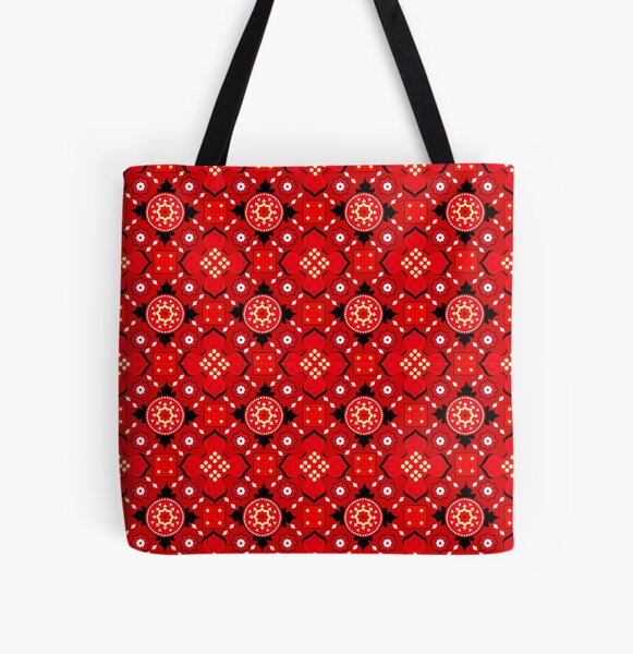 Round Sling Bag Medium - Ajrakh Red –
