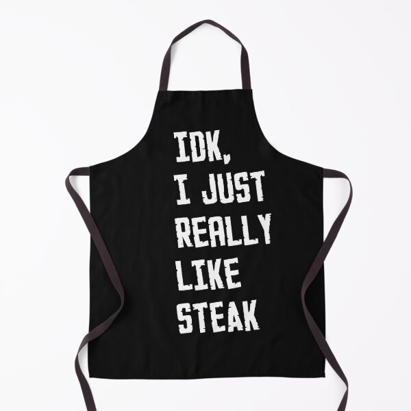 Artikelvorschau, IDK Ich mag einfach Steak White, fette Typografie entworfen und verkauft von garniturex.