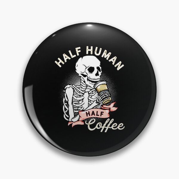 Item preview, Half Human Half Coffee Skeleton designed and sold by veronikadevi.